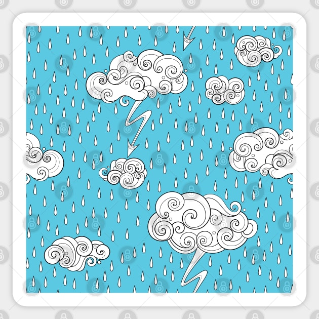 Fairytale Weather Forecast Print Sticker by lissantee